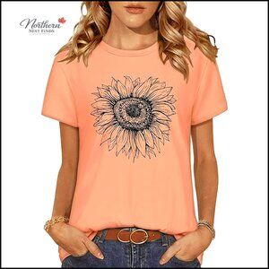 Short Sleeve Crew Neck Graphic T-Shirt Polyester Blend Rayon Spandex